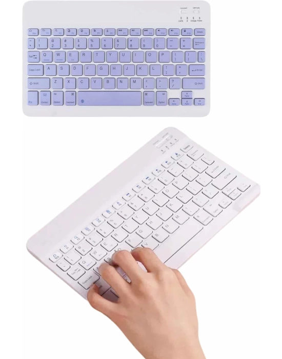 Q Klavye Türkçe Bluetooth Klavye Tüm Cihazlara Uyumlu Kablosuz