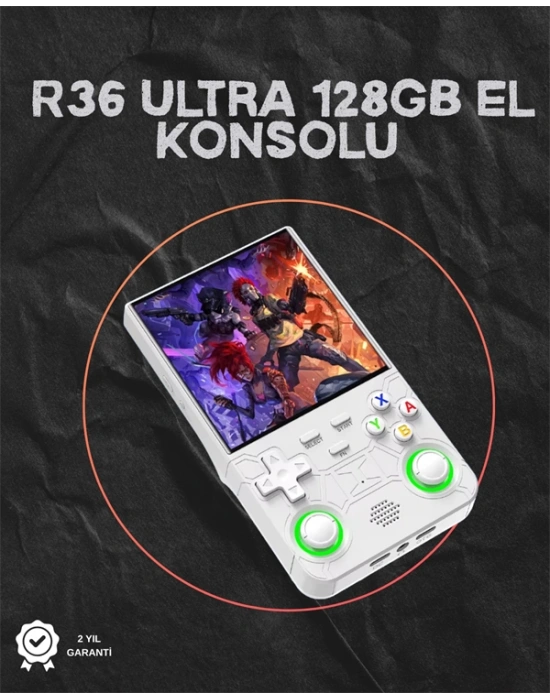 R36 Ultra Taşınabilir Konsol – 3000 mAh Batarya, WiFi ve RGB Destekli, 30.000 Oyun