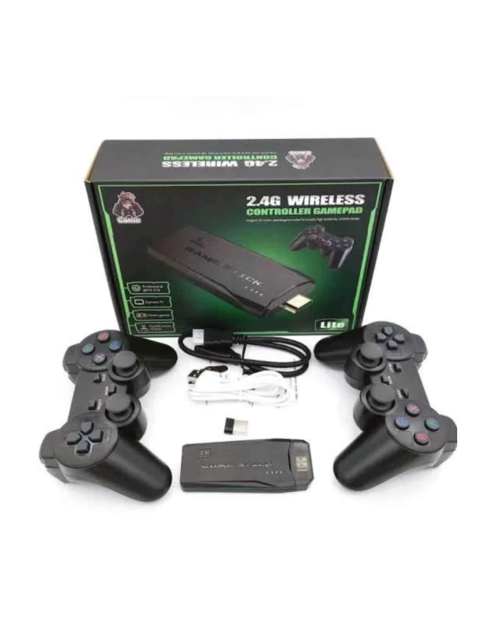 Retro Game Stick Çift Kol Kablosuz Atari Oyun Konsolu 2.4g Uyumlu