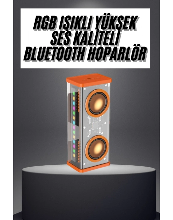 Rgb Işıklı Hoparlör Taşınabilir Hoparlör Kablosuz Bluetooth 5.0 Bağlantı