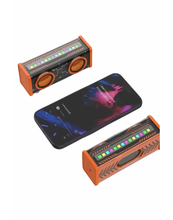 Rgb Işıklı Hoparlör Taşınabilir Hoparlör Kablosuz Bluetooth 5.0 Bağlantı