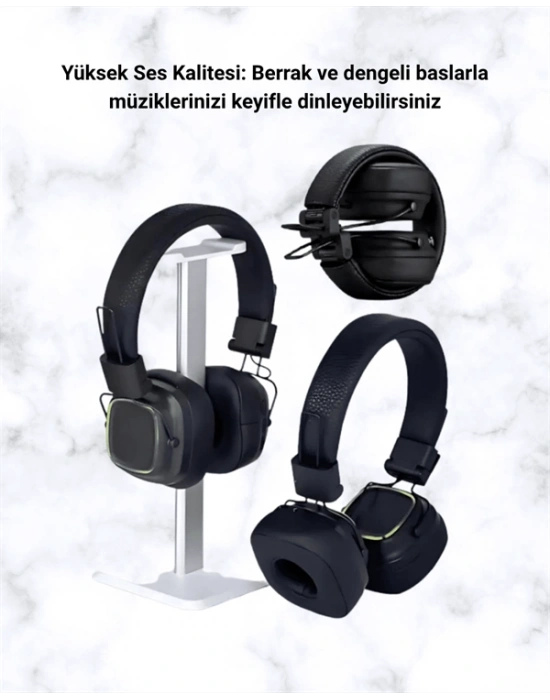 RGB Işıklı Katlanabilir Bluetooth 5.3 Kulak Üstü Kulaklık