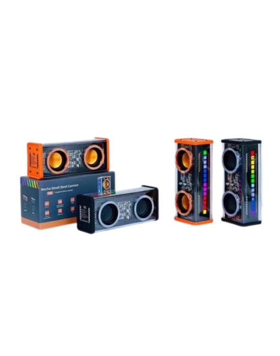 RGB Işıklı Şeffaf Tasarım Kablosuz Bluetooth Hoparlör