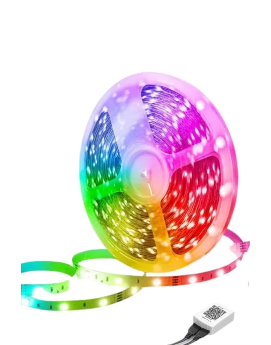 RGB Neon Şerit Led Lamba 10 Metre İç Mekan Tasarımına Uygun