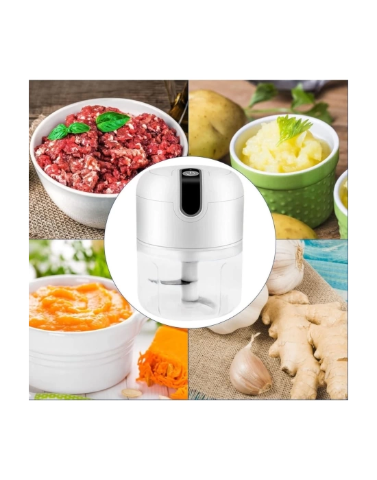 Rondo Doğrayıcı 250 ML Taşınabilir USB Şarjlı Pratik El Rondo Blender