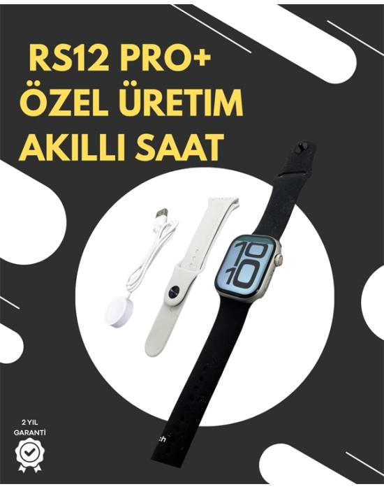 RS12 PRO+ 2025 Serisi Garantili Özel Üretim Akıllı Saat – AMOLED Ekran, GPS, 2GB Hafıza, Sesli Görüşme, Uzun Şarj Süresi