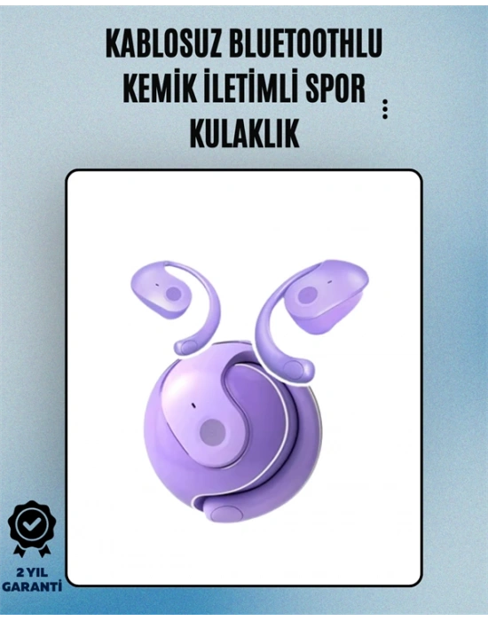 S05 Kablosuz Bluetooth 5.3 Kemik İletimli Spor Kulaklık – IPX4 Suya Dayanıklı, 6 Saat Pil Ömrü