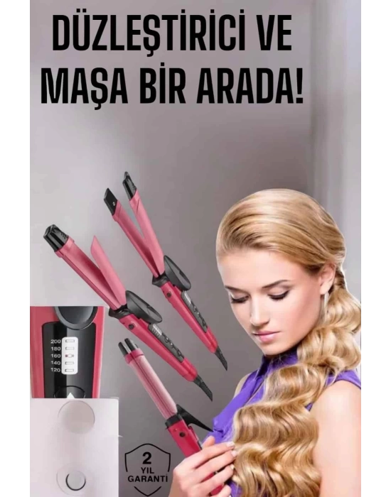 Saç Şekillendirici Düzleştirici Ve Maşa Isı Ayarlı