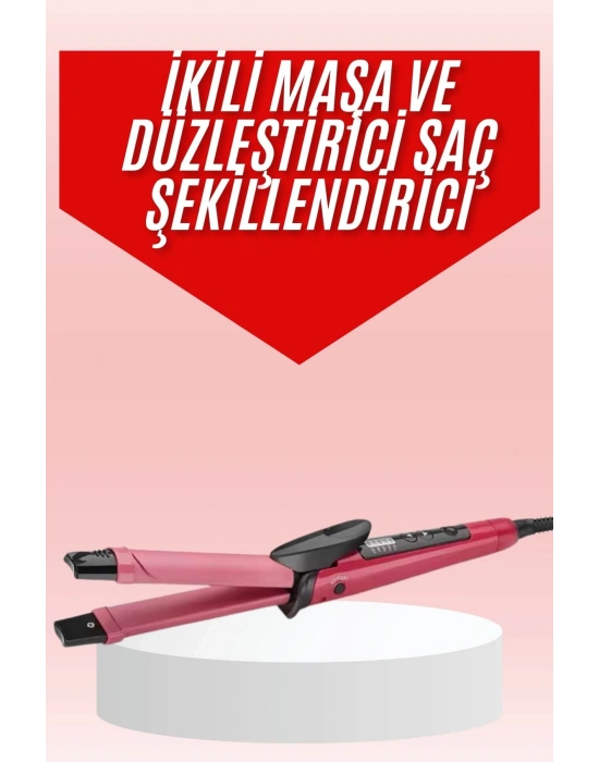 Saç Şekillendirici Düzleştirici ve Maşa Özellikli Şekillendirici Seramik Kaplama