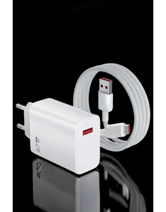 Şarj Aleti Turbo Hızlı 67W Type-C Hızlı Şarj