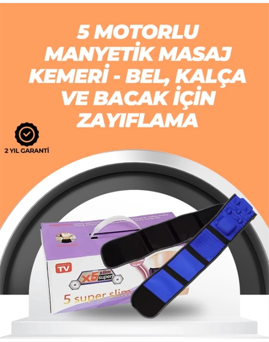 Şarj Edilebilir 7.2W Gücünde Çok Bölgeli Masaj Kemeri – Kolay Taşınabilir ve Pratik Kullanım