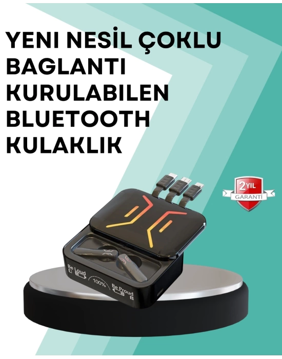 Type-C Girişli Bluetooth Kulaklık – Uzun Bekleme Süresi