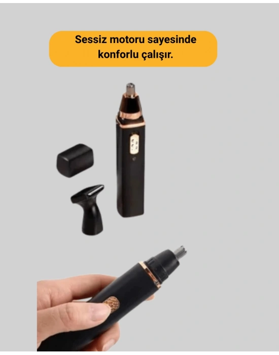 Şarjlı burun ve kulak kılı temizleme cihazı