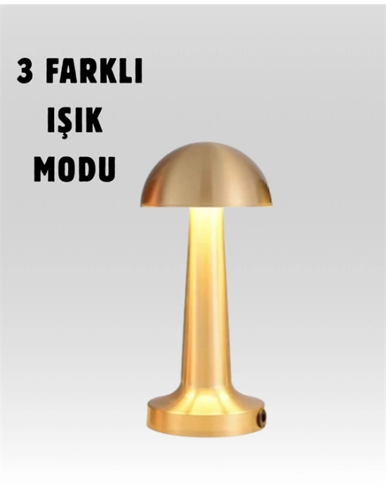Şarjlı Dimmerli LED Masa Lambası – 4-8 Saat Aydınlatma