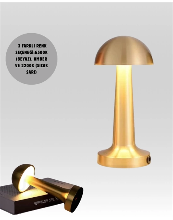 Şarjlı Dimmerli LED Masa Lambası – 4-8 Saat Aydınlatma