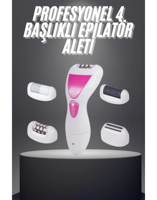 Şarjlı Epilasyon Cihazı Çok Başlıklı Ayak Bakımına Uygun Epilatör Aleti
