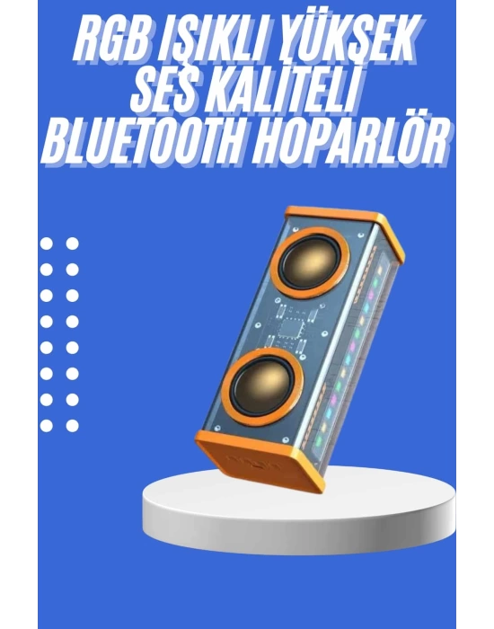 Şeffaf Mecha Taşınabilir Bluetooth Hoparlör Kablosuz Yüksek Ses Kaliteli