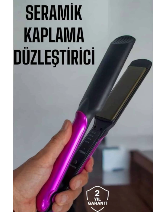 Seramik Kaplama Isı Ayarlı Yıpranma Karşıtı Saç Düzleştirici