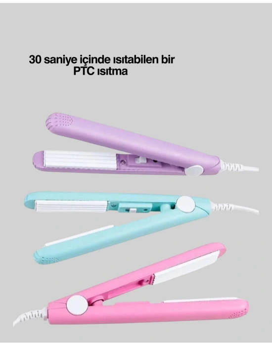 Seramik Kaplamalı, Saç Hasarını Azaltan Kısa Saçlara Uygun Bukle Maşası