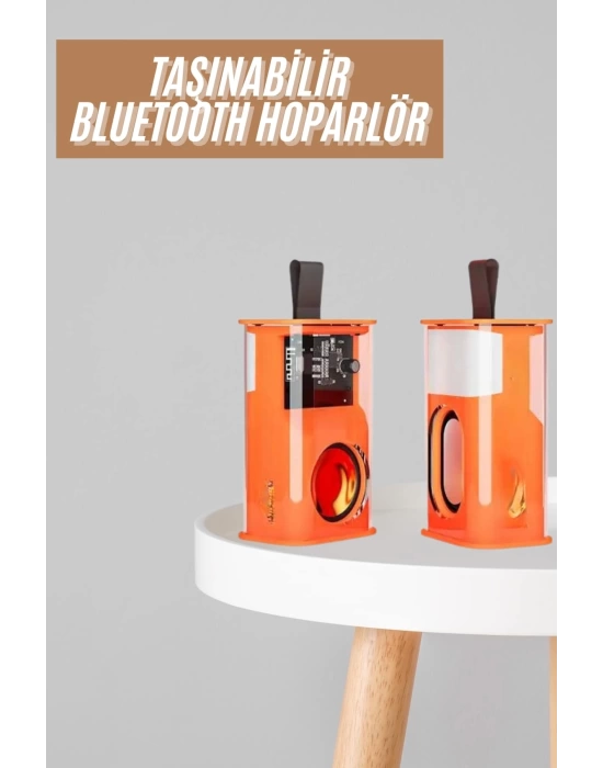 Ses Bombası Mini Işıklı Taşınabilir Bluetooth Speaker Hoparlör