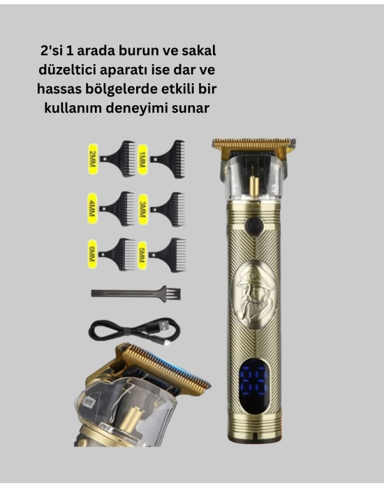 Sıfır Boşluk T Bıçaklı Erkek Bakım Seti – Çok Başlıklı