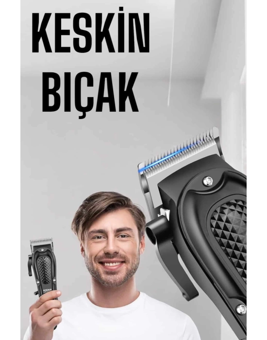Sıfır Tıraş Makinesi Dijital Göstergeli Paslanmaz Çelik Bıçaklı Taşınabilir
