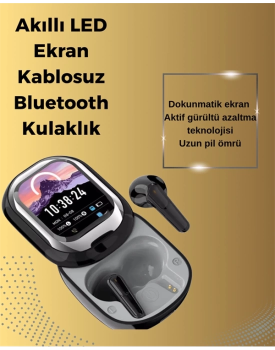 Şık, Akıllı ve Güçlü: LED Ekranlı Kablosuz Kulaklık Seti