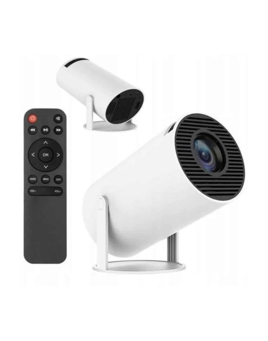 Sinema Projektörü Android HDMI USB WİFİ Ses Çıkışlı Ayaklı Projeksiyon Taşınabilir