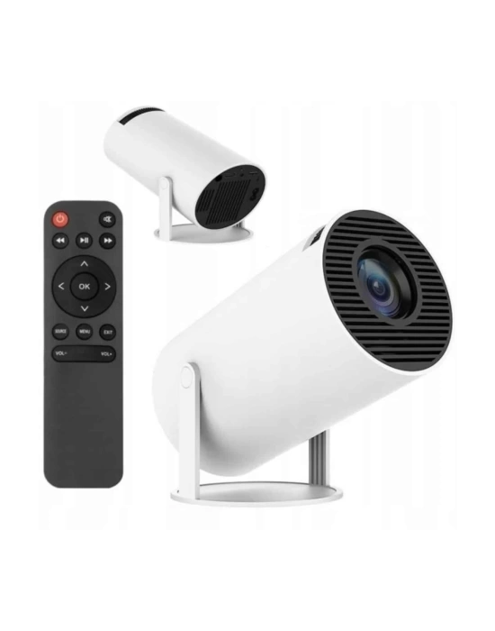 Sinema Projektörü Android HDMI USB WİFİ Ses Çıkışlı Ayaklı Projeksiyon Taşınabilir