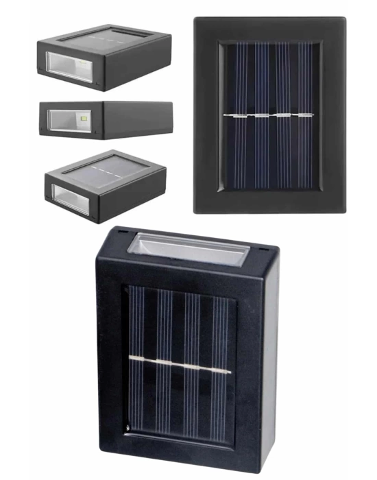 Solar Lamba Dekoratif Aplik Su Geçirmez Led Işıklı Duvar Lambası