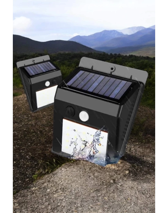 Solar Lamba Giriş, Bahçe Yol Avlu Hareket Sensörlü Led Parlak Gece Su Geçirmez