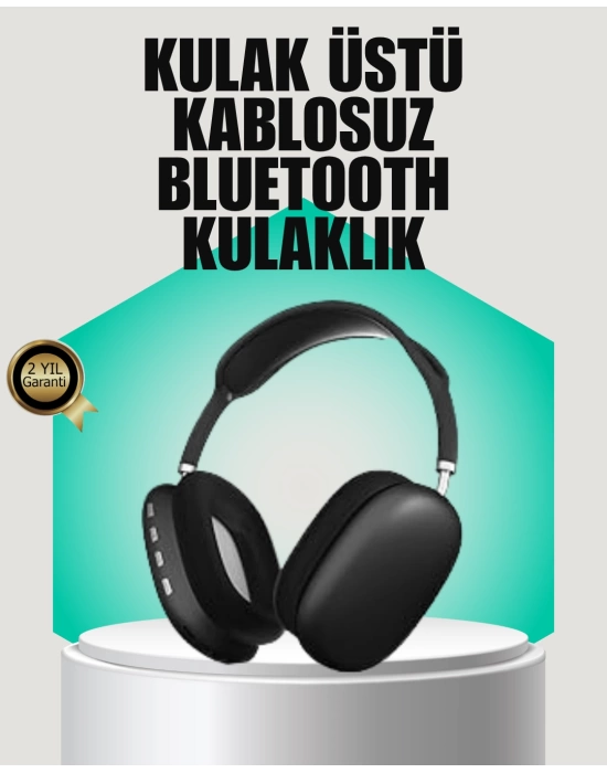 Stereo Ses Kaliteli Bluetooth Kulaklık | Katlanabilir ve Ergonomik Tasarım