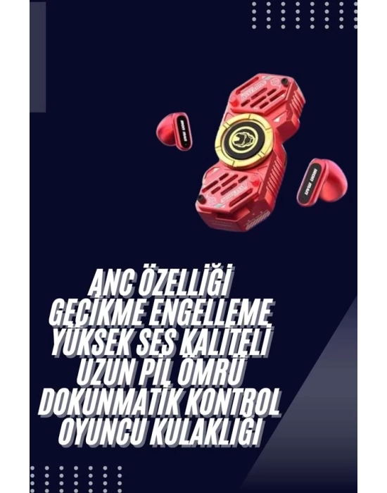 Stres Çarklı Oyuncu Kulaklığı Güçlü Bass Gamer Bluetooth Kulaklık Kablosuz