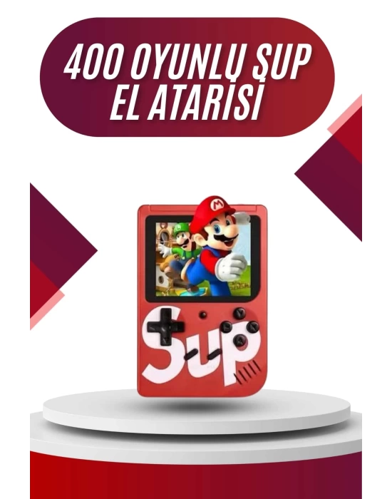 Sup Atari Retro 400 Nostalji Oyunlu Mini Atari Taşınabilir Oyun Konsolu