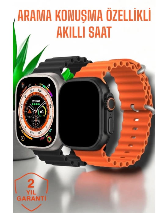 Suya ve Toza Dayanıklı 45 MM Akıllı Saat Bildirim ve Cevapsız Çağrı Görüntüleme