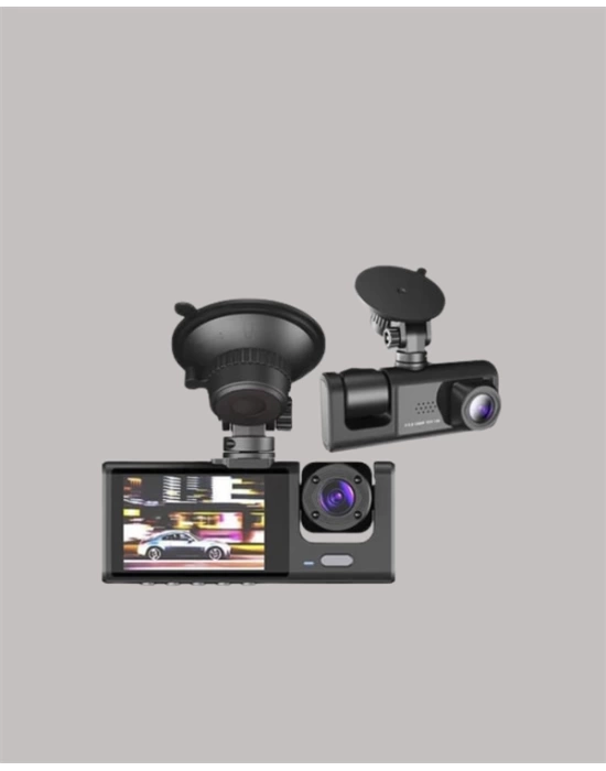 TA-01 1080P Ön 720P Arka ve İç Kamera Sistemli DVR