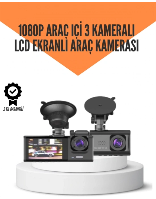 TA-01 LCD Ekranlı Gece Görüşlü Araç Kamerası