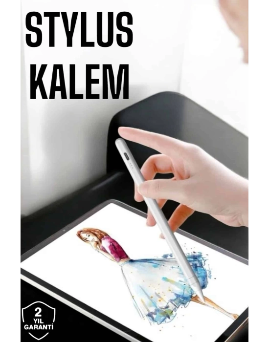 Tablet Kalemi Stylus Pen Dokunmatik Kalem Android Ve İOS Uyumlu Şarjlı
