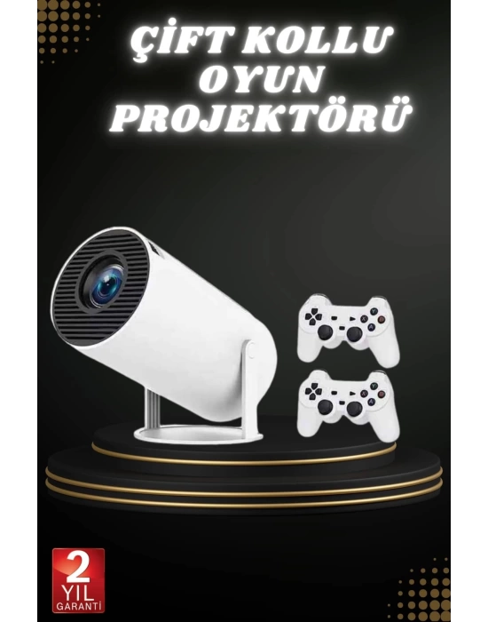Taşınabilir Android Projeksiyon Ayaklı Çift Kollu 4K Çözünürlüklü Sinema Projeksiyonu