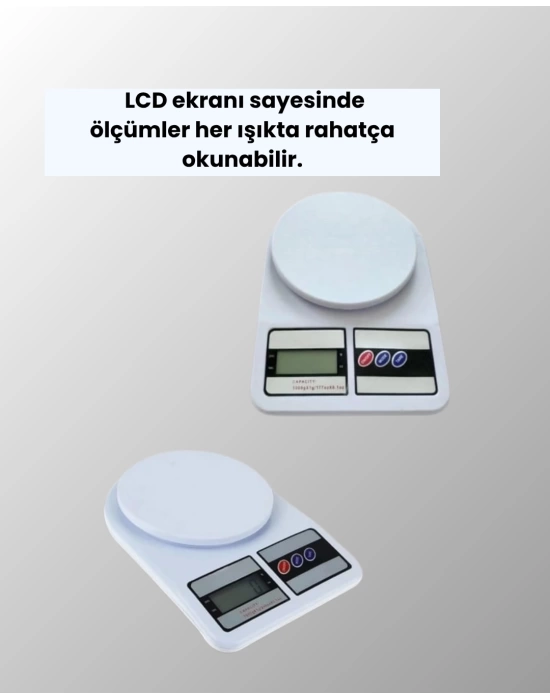 Taşınabilir Dijital Terazi – Çift Ölçü Birimi Destekli