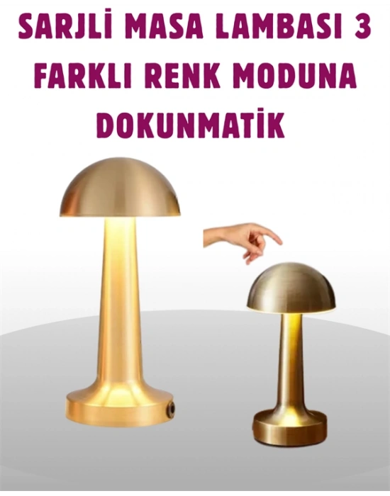 Taşınabilir Dokunmatik LED Lamba – Sıcak & Soğuk Işık Ayarı