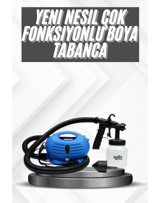 Taşınabilir Elektrikli Boya Tabancası Profesyonel Motor Yapısı Omuz Askılı Hazneli