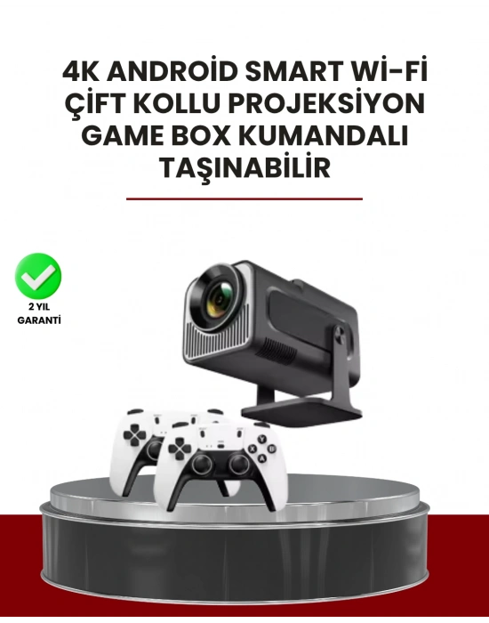 Taşınabilir Full HD Projektör - 1 GB RAM, 8 GB Hafıza