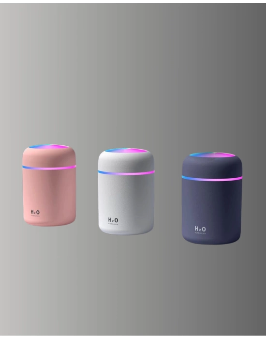 Taşınabilir Hava Nemlendirici – Renkli Işık ve USB Bağlantı