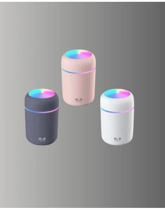 Taşınabilir Hava Nemlendirici – Renkli Işık ve USB Bağlantı