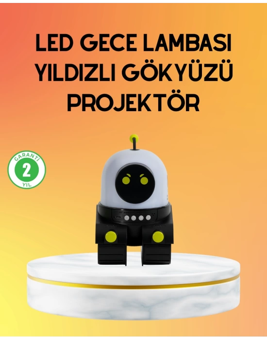 Taşınabilir Lityum Bataryalı Led Gece Lambası ve Projektör