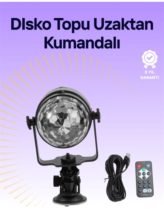Taşınabilir ve Dayanıklı Plastik Kristal LED Disko Işığı