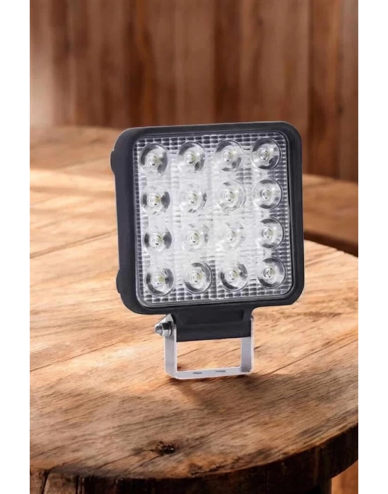 Tepe Lambası Çalışma Lambası Sis Lambası 16 Led Beyaz Led Işık