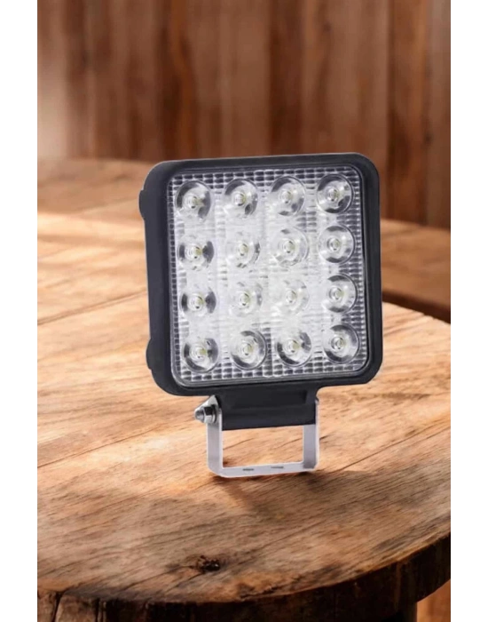 Tepe Lambası Çalışma Lambası Sis Lambası 16 Led Beyaz Led Işık