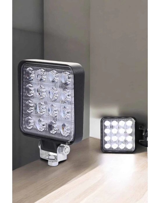 Tepe Lambası Çalışma Lambası Sis Lambası 16 Led Beyaz Led Işık
